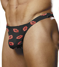 Silk Charmeuse Print Thong